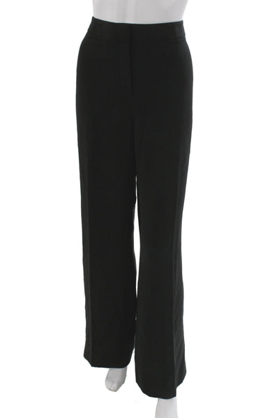 Lafayette 148 New York Women Black Dress Pants Hook Eye Size 14