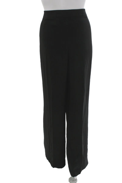 Lafayette 148 New York Women Black Dress Pants Hook Eye Size 14