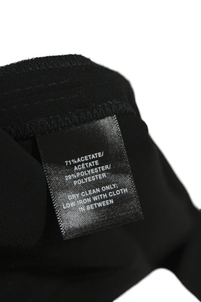 Lafayette 148 New York Women Black Dress Pants Hook Eye Size 14