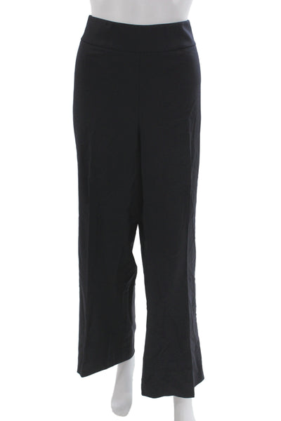 Lafayette 148 New York Womens Plus Dress Pants Black Virgin Wool Size 18