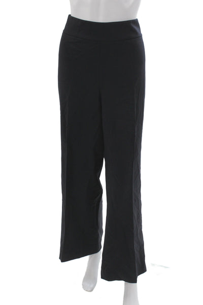 Lafayette 148 New York Womens Plus Dress Pants Black Virgin Wool Size 18