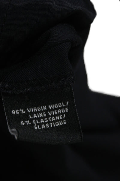 Lafayette 148 New York Womens Plus Dress Pants Black Virgin Wool Size 18