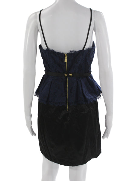 Kate Young For Target Women Fit & Flare Mini Black Square Neck Dress Size 6