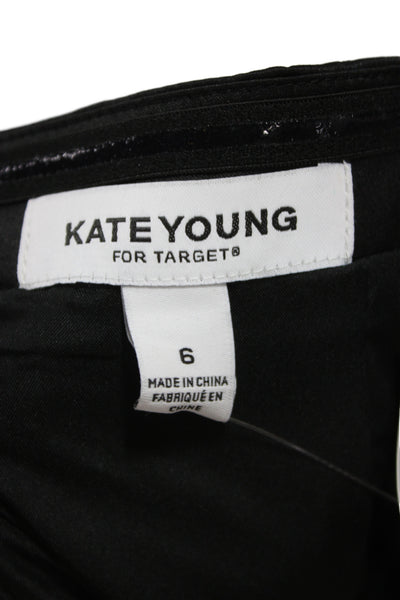 Kate Young For Target Womens A-Line Fit & Flare Dress Black Sleeveless Size 6