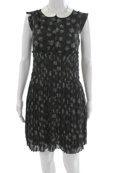 Kate Young For Target Women Fit & Flare Shirt Dress Black Stars Zip Size XS