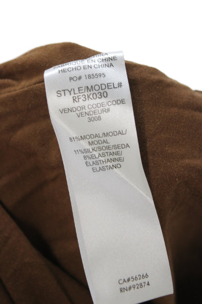 Kate Young X Splendid Womens Cropped Tank Brown Sleeveless Size L