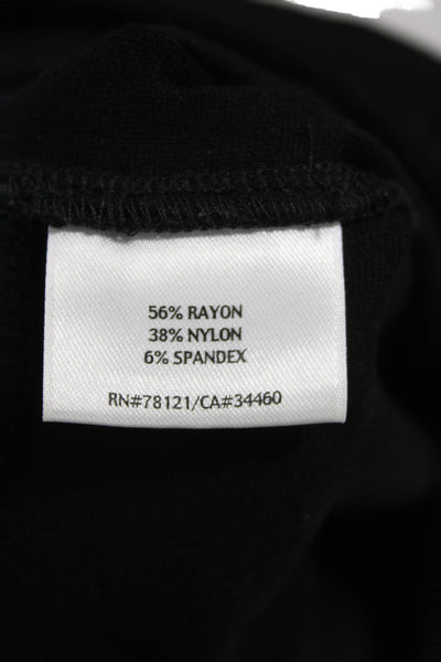 Eileen Fisher Womens Ankle Cropped Pants Black Button Size 1X