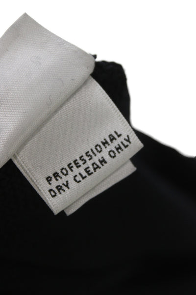St. John Collection Women Black Cropped Dress Pants Wool Rayon Size 10