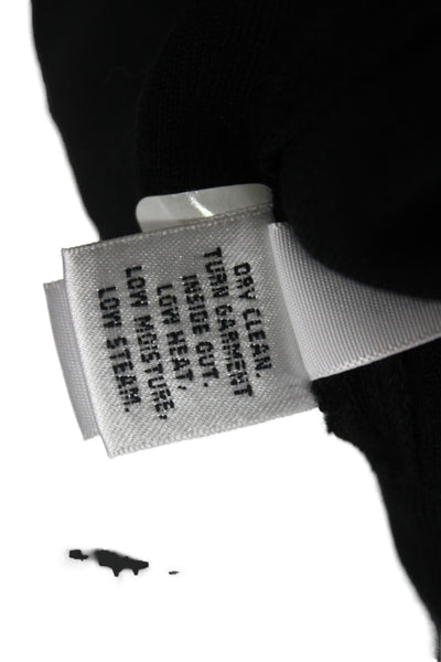St. John Womens Blazer Black 3/4 Sleeve Wool Rayon Classic Size L