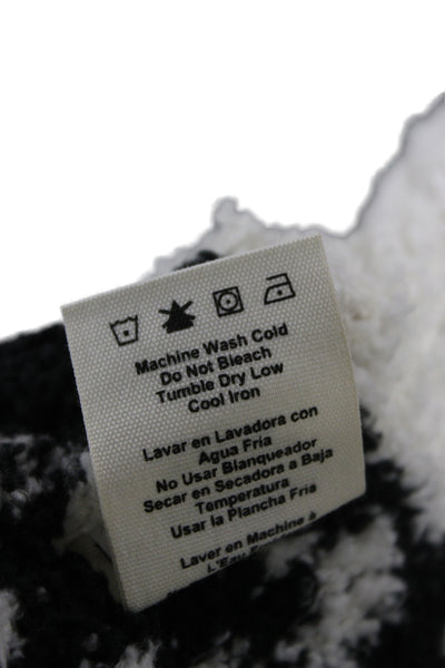 Ugg Unisex Cardigan Sweater Beige Animal Print Long Sleeve Size L