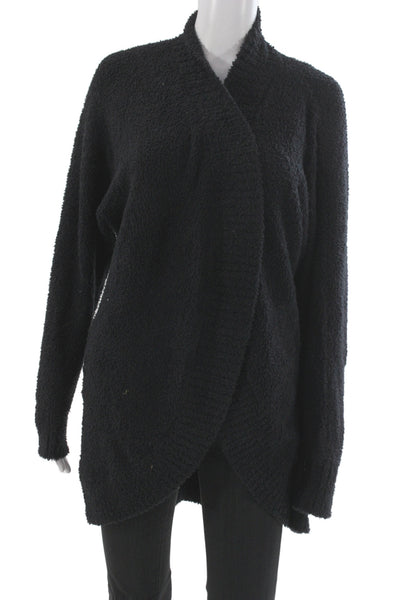Ugg Unisex Mock Neck Cardigan Black Long Sleeve Size L