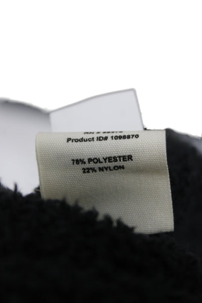 Ugg Unisex Mock Neck Cardigan Black Long Sleeve Size L