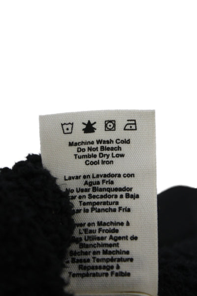 Ugg Unisex Mock Neck Cardigan Black Long Sleeve Size L
