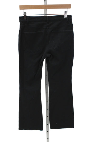 Theory Women Black High Rise Pants 26 Inseam Size 2
