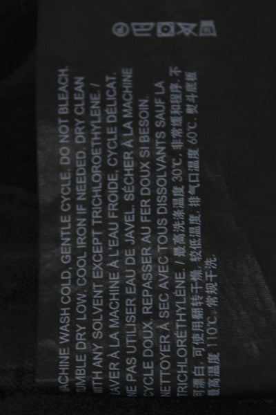 Theory Women Black High Rise Pants 26 Inseam Size 2