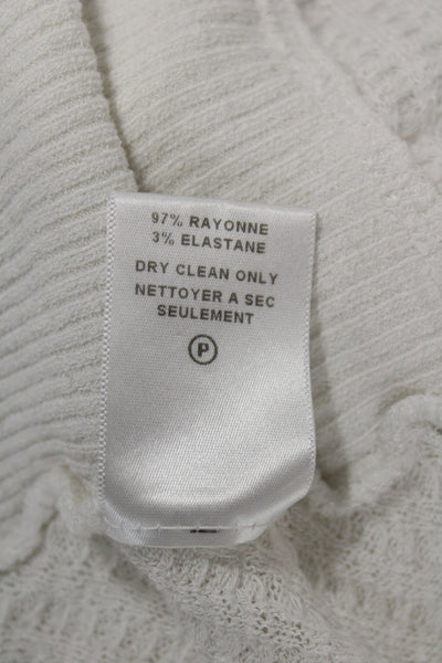 Velvet by Graham & Spencer Unisex White Pullover 3/4 Sleeve Size L