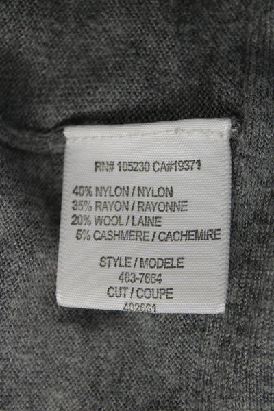 Joie Unisex Cardigan Gray Long Sleeve Wool Cashmere Blend Size M