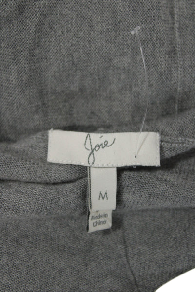 Joie Unisex Cardigan Gray Long Sleeve Wool Cashmere Blend Size M