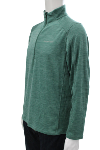 Vineyard Vines Mens Stand-Up Mock Neck Long Sleeve T-Shirt Green Size M