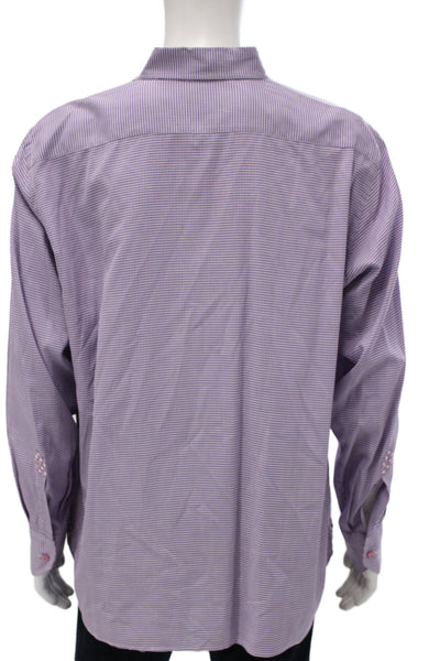 Etro Men's Long Sleeves Button Down Geometric Print Shirt Size 44
