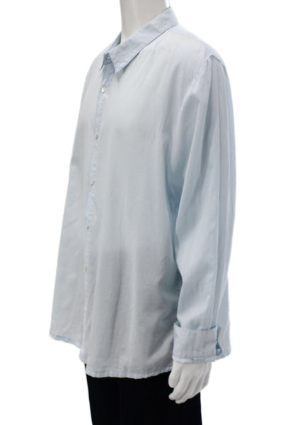 Standard James Perse Mens Button-Down Collared Long Sleeve Light Blue Size 5