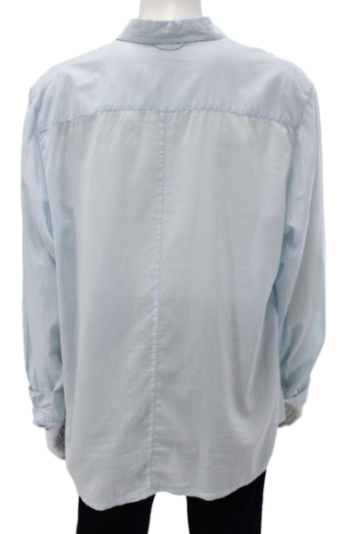 Standard James Perse Mens Button-Down Collared Long Sleeve Light Blue Size 5