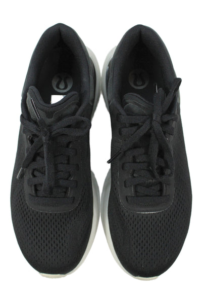 Lululemon Womens Lace Up Low Top Running Sneakers Black Size 8