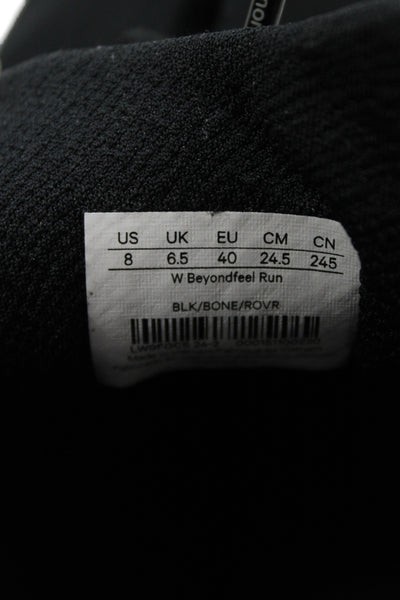 Lululemon Womens Lace Up Low Top Running Sneakers Black Size 8