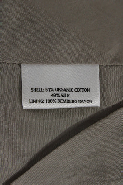 Eileen Fisher Womens Sleeveless Basic Tank Blouse Tan Size XL