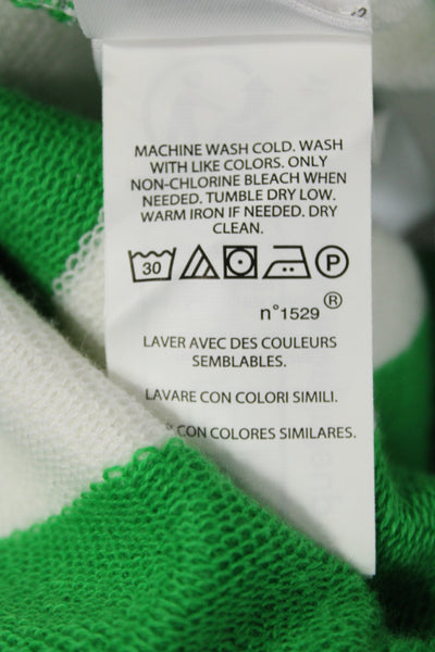 Polo Ralph Lauren Unisex Pullover Sweatshirt Green Striped Size XS