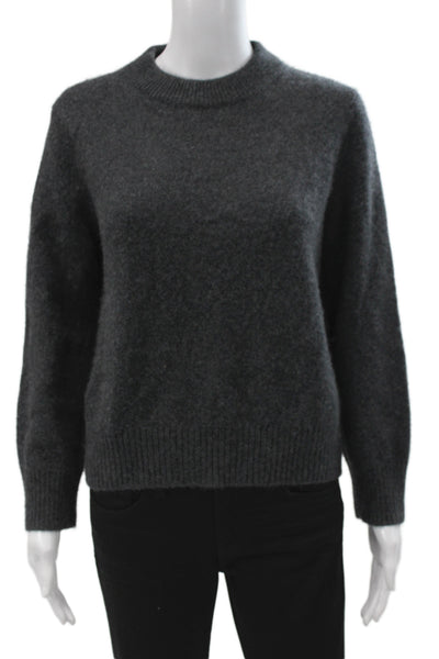 Quince Unisex Cashmere Pullover Dark Gray Crew Neck Size XS