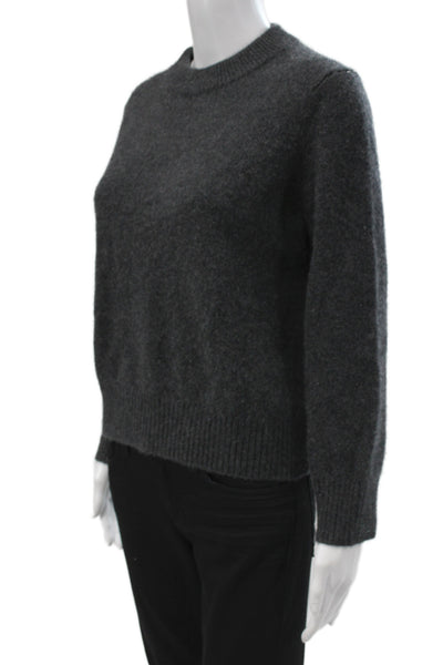 Quince Unisex Cashmere Pullover Dark Gray Crew Neck Size XS