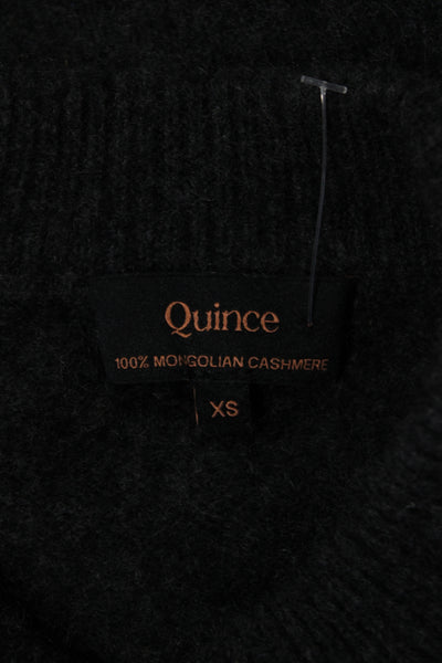 Quince Unisex Cashmere Pullover Dark Gray Crew Neck Size XS