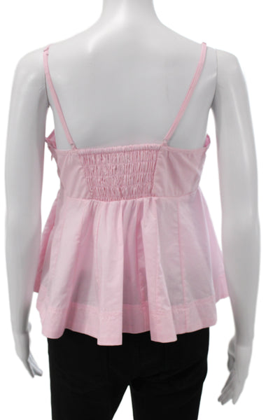 Steve Madden Womens Sleeveless Camisole Pink Cotton Boho Size M