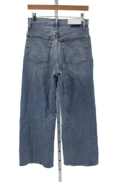 Re/Done Womens Wide Leg Jeans Blue High Rise Size 26