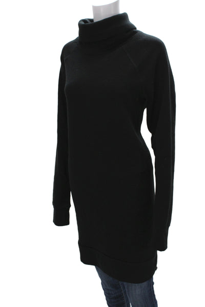 Marc New York Womens Sweater Dress Black Turtleneck Long Sleeve Size XL
