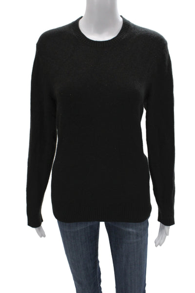 Everlane Unisex Pullover Sweater Black Wool Crew Neck Long Sleeve Size M