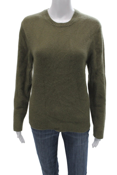Everlane Unisex Green 100% Wool Crew Neck Pullover Sweater Long Sleeve Size M