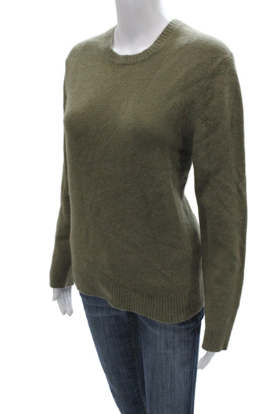 Everlane Unisex Green 100% Wool Crew Neck Pullover Sweater Long Sleeve Size M