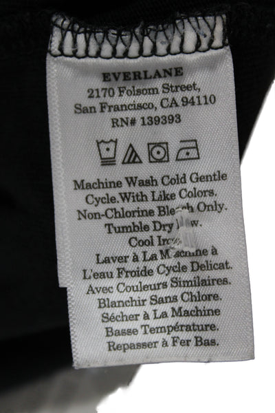 Everlane Mens Black Organic Cotton Crew Neck Short Sleeve T-Shirt Size M