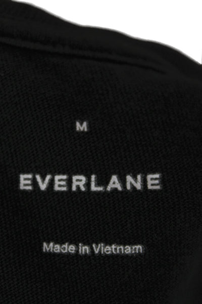 Everlane Mens Black Organic Cotton Crew Neck Short Sleeve T-Shirt Size M