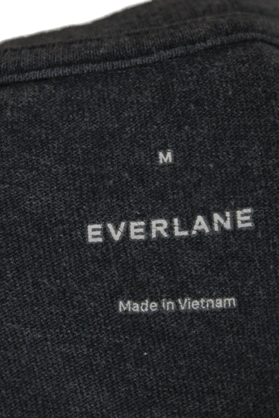 Everlane Mens Dark Gray Organic Cotton Crew Neck T-Shirt Short Sleeve Size M