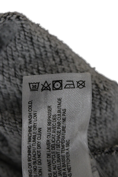Roots Unisex Pullover Hoodie Gray Animal Graphic Drawstring Fall Size L