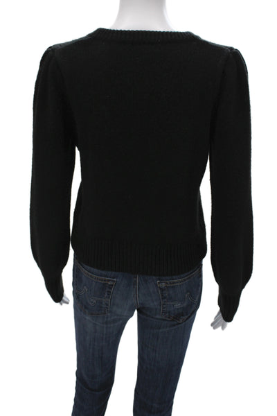 Banana Republic Womens Pullover Sweater Black Crew Neck 57% Cotton Size S