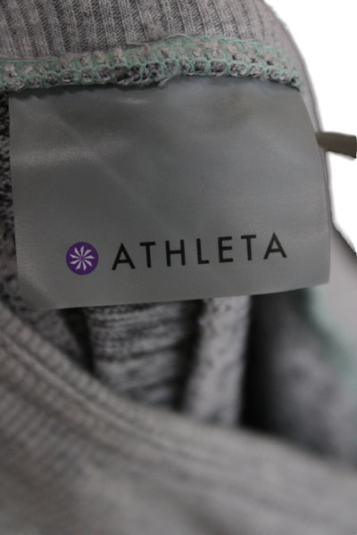 Athleta Womens Jogger Sweatpants Gray Drawstring 96% Polyester Size S