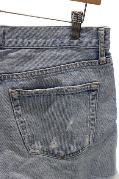 Agolde Unisex Light Blue 100% Cotton Button Shorts 90s Size 28