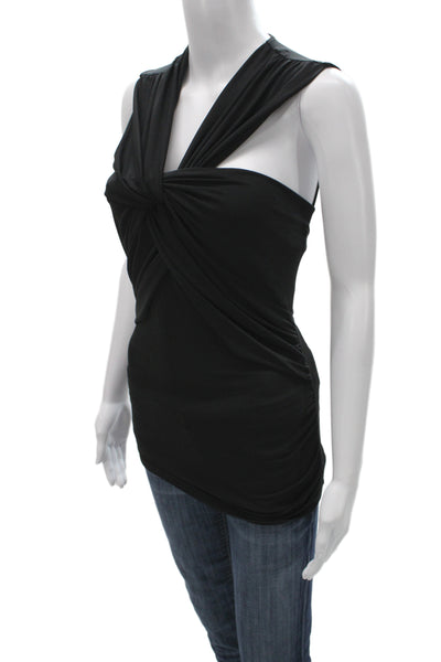 Isabel Marant Womens Jersey Tank Black Sleeveless Acetate Blend Size 36