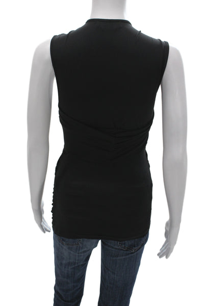 Isabel Marant Womens Jersey Tank Black Sleeveless Acetate Blend Size 36