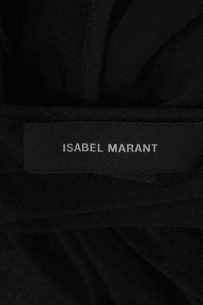Isabel Marant Womens Jersey Tank Black Sleeveless Acetate Blend Size 36