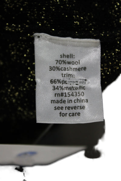 Replica Los Angeles Womens Basic Black Silk Geometric T-Shirt Size S
